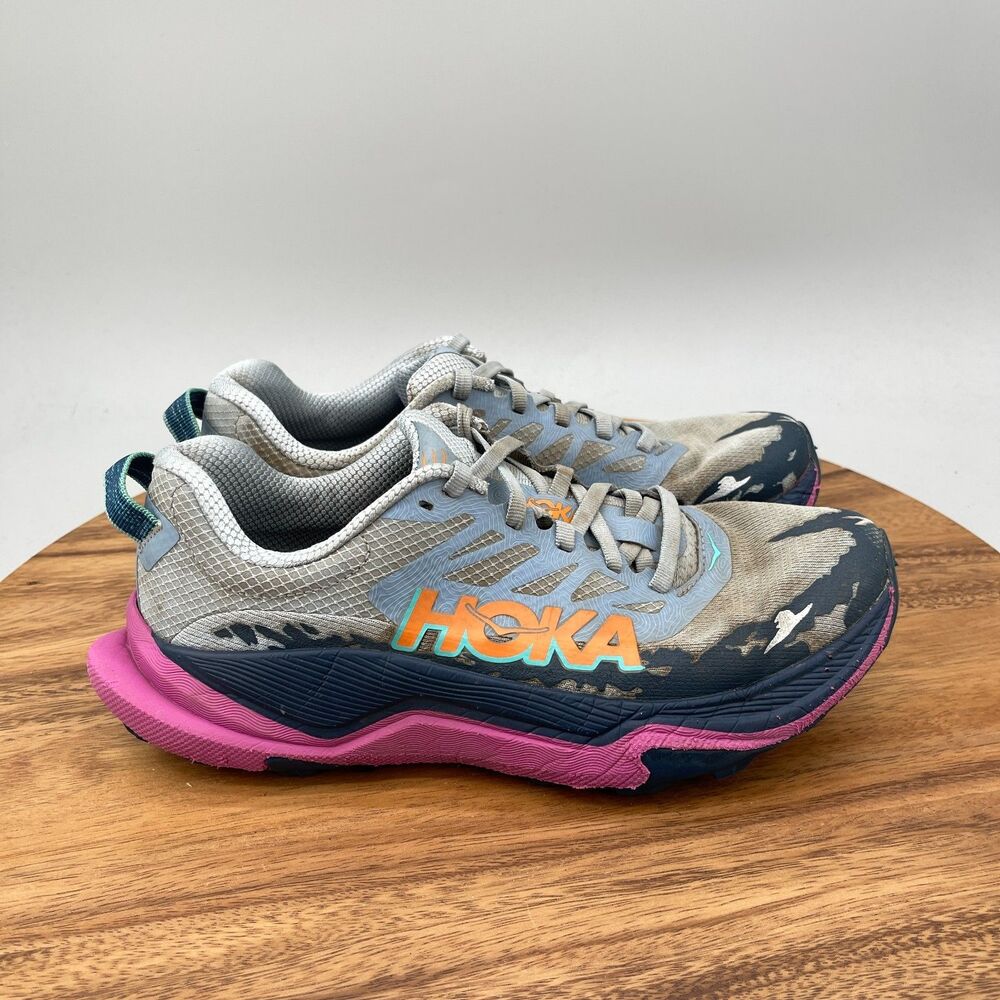 Hoka One One Torrent 4 Shoes Womens Size 7.5 B Gray Trail Running Comfort Hiking
